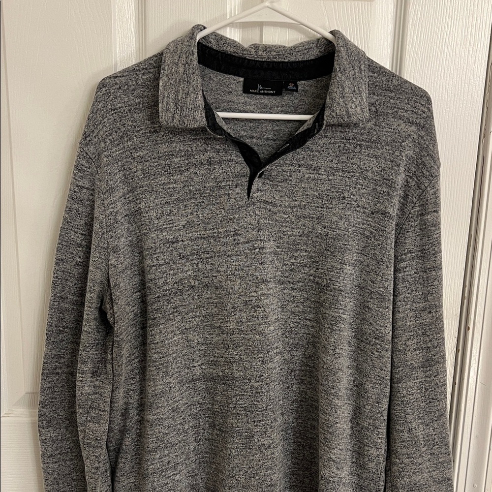 Marc Anthony Gray Long Sleeve Shirt